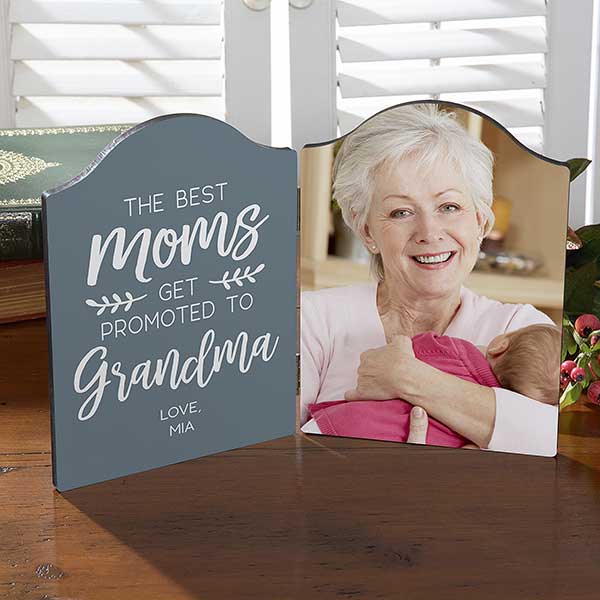 Best Moms Get Promoted Personalized Photo Plaque - 23586