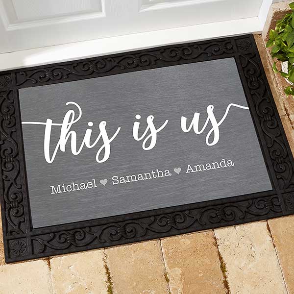 This Is Us Personalized Doormats, Personalized Welcome Mats Outdoor