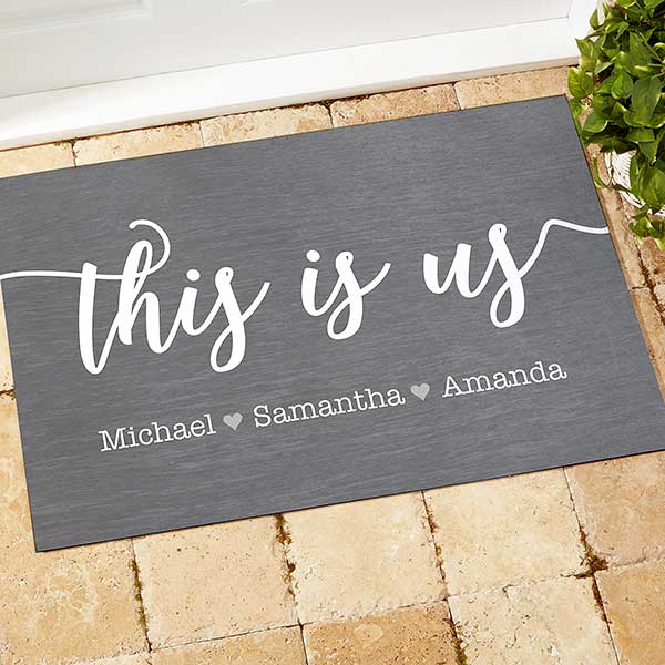 This is Us Personalized 18x27 Doormat