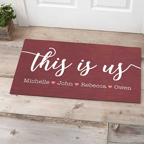 This is Us Personalized 20x35 Doormat