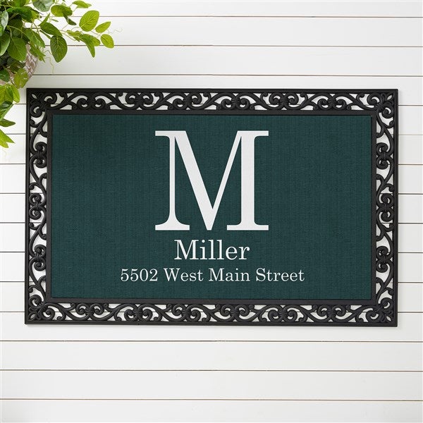 Modern Style Personalized Monogram Doormats - 23596