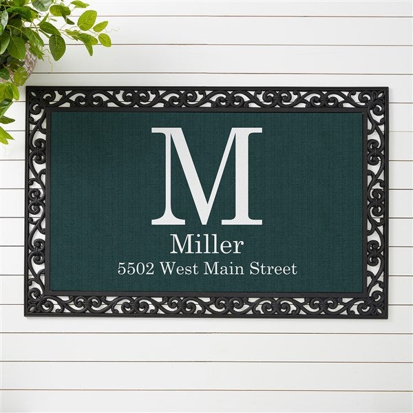 Modern Style Personalized Monogram Doormats - 23596