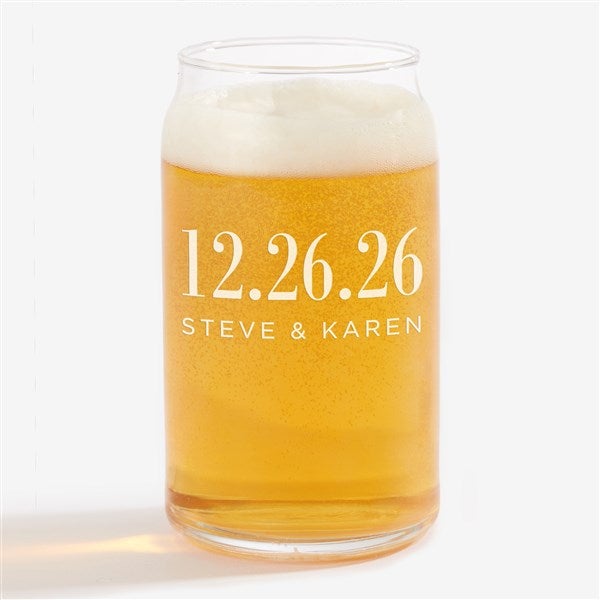 Personalized Wedding Favor Glasses - The Big Day - 23609