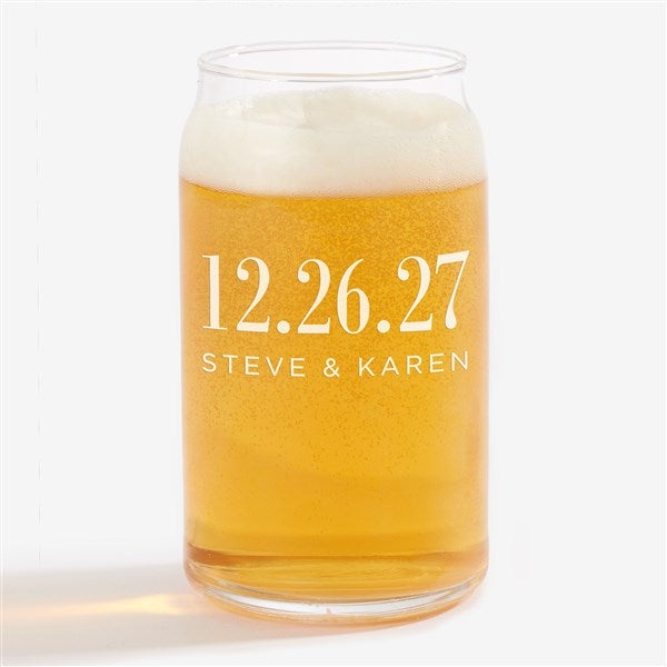 Personalized Wedding Favor Glasses - The Big Day - 23609