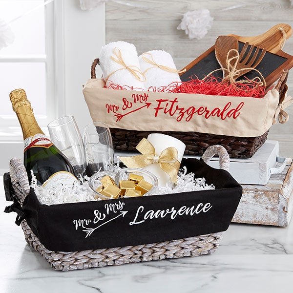 Sparkling Love Embroidered Basket Liner