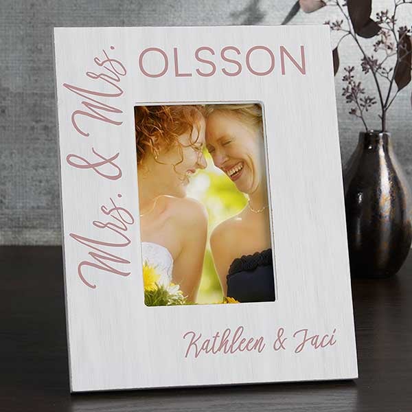 Personalized Wedding Box Picture Frame - Stamped Elegance - 23638