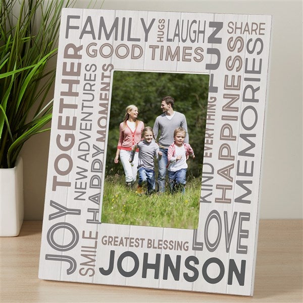 Personalized Box Picture Frames - Family Word Art - 23639