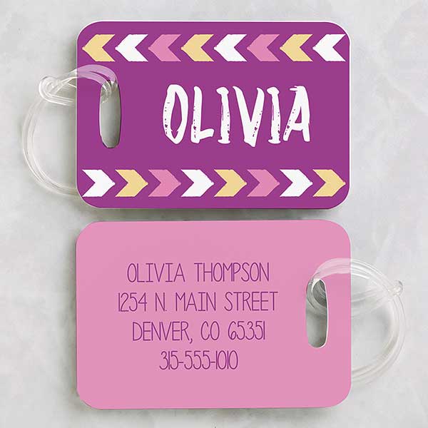 kids luggage tag
