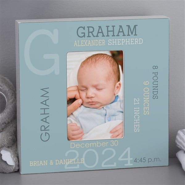 Modern All About Baby Boy Personalized Picture Frames - 23645