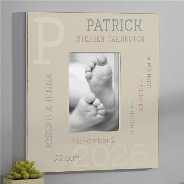 Modern All About Baby Boy Personalized Picture Frames - 23645