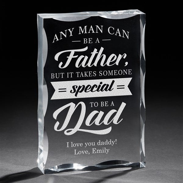 Any Man Can Be A Father... Custom Engraved Keepsake for Dad - 23689