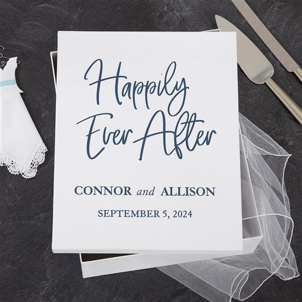 Personalized Wedding Keepsake Box - Happily Ever After - 23697