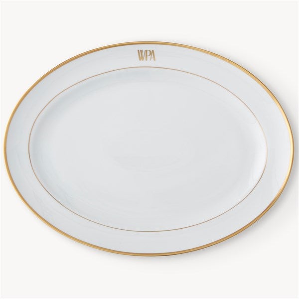 Pickard Signature Gold Monogrammed Platter - 23706D