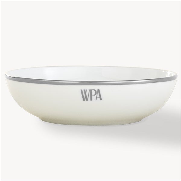 Pickard Signature Platinum Monogrammed Soup Bowl - 23715D