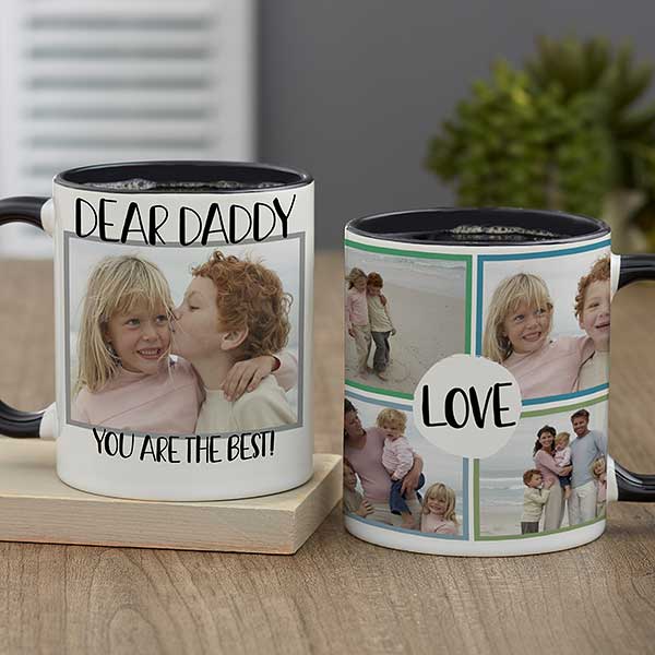 Personalized Dad Coffee Mugs - Love Photo Collage - 23738