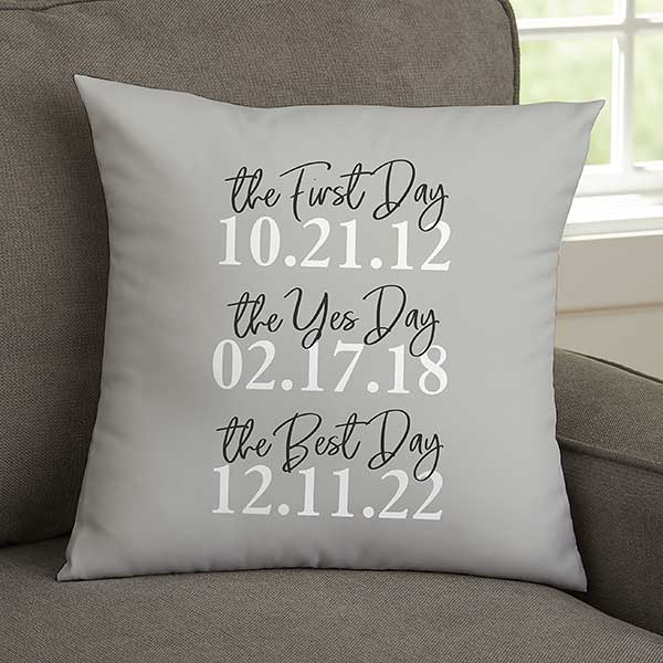 Personalized wedding sales pillows