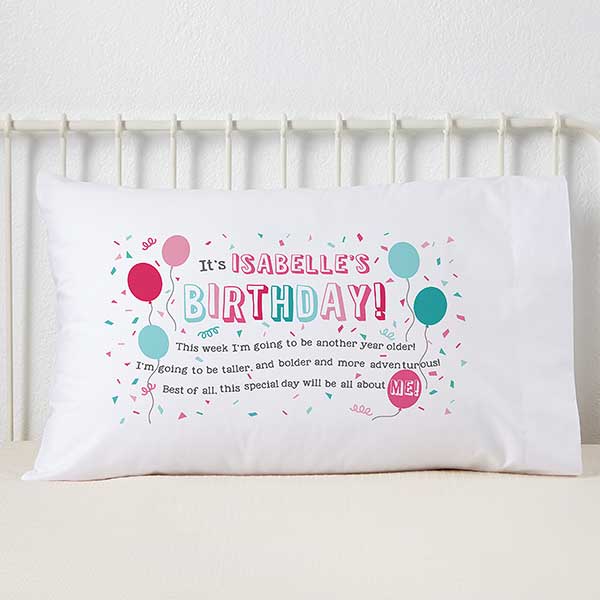 Birthday Girl Personalized Pillowcases For Kids
