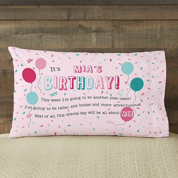 Birthday Girl Personalized Pillowcases for Kids - 23764