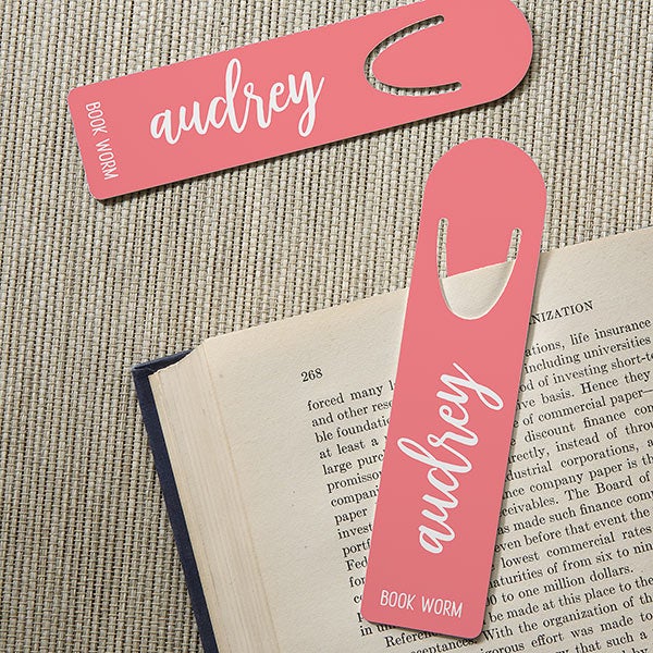 Personalized Metal Bookmarks - Scripty Style - 23773