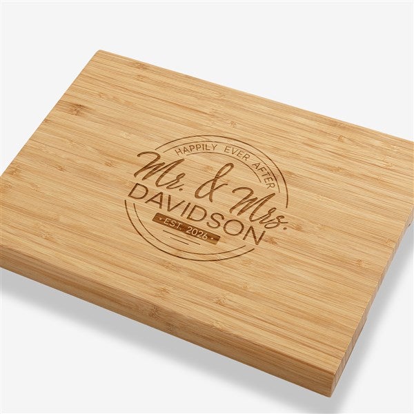 Stamped Elegance Personalized Bamboo Cutting Boards - 23798
