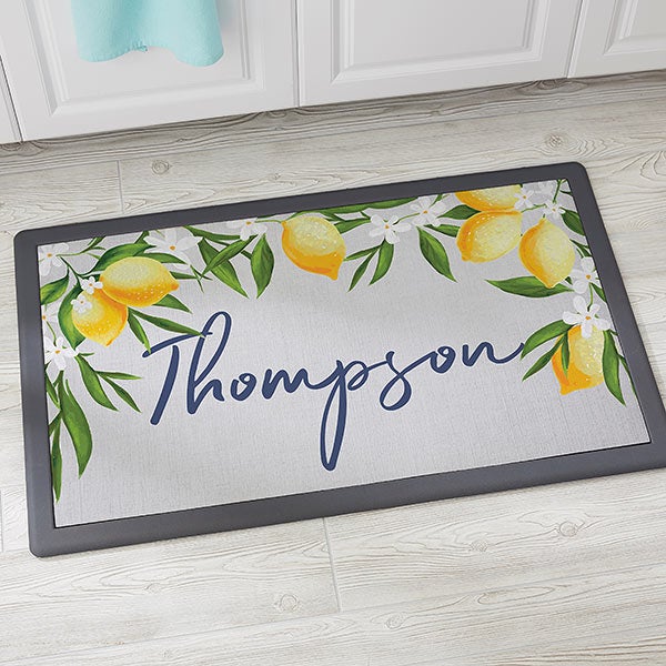 Lovely Lemons Personalized Kitchen Mat 20x35 For The Home
