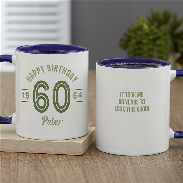 Modern Birthday Personalized Coffee Mugs - 23819