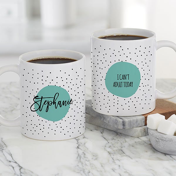 11oz Personalized ceramic coffee or tea mug add your own logo text or design qty:25 mugs