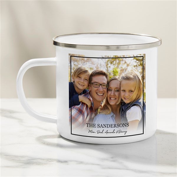 Photo Message For Family Personalized Enamel Camp Mug - 23851