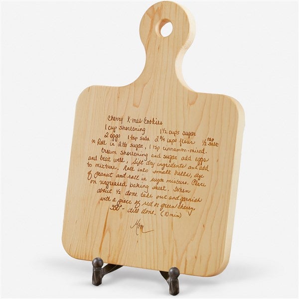 Handwritten Recipe Personalized Maple Leaf Artisan Board - 23853D