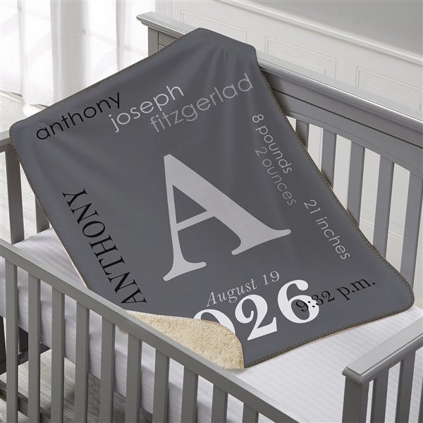 Personalized Baby Blankets - All About Baby Boy - 23857