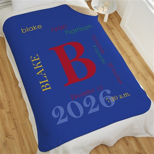 Personalized Baby Blankets - All About Baby Boy - 23857
