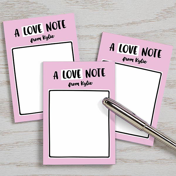 Personalized Mini Notepads Set of 3 - Whimsy Shapes - 23861