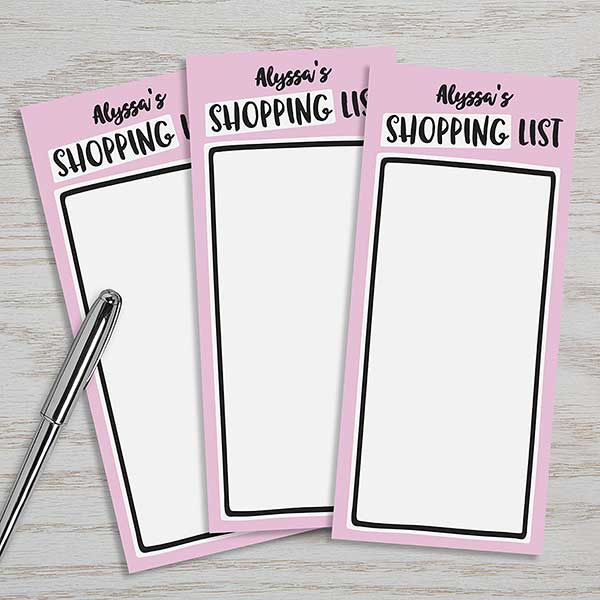Personalized List Notepad Set - Whimsy Words - 23864