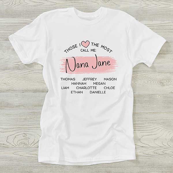 Personalized Apparel for Her - My Favorite People Call Me... - 23896