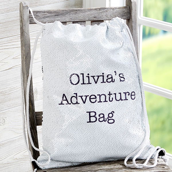 personalized drawstring backpack