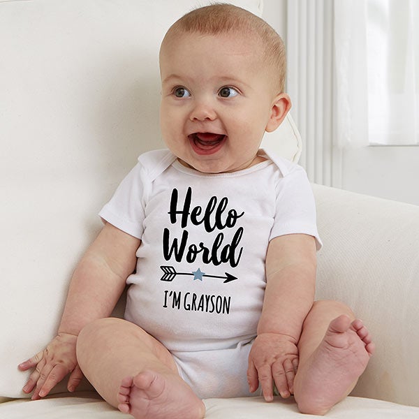 hello world baby outfit