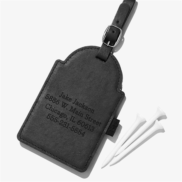 Personalized Leatherette Golf Bag Tag - 23948