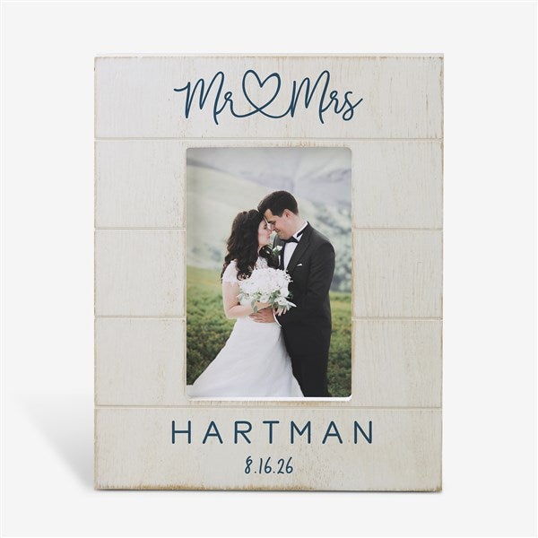 Infinite Love Personalized Wedding Shiplap Picture Frame - 24003