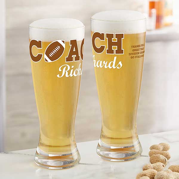 Personalized Coach Beer Glasses - 24016
