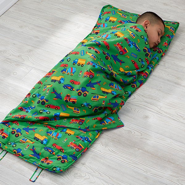 Personalized Nap Mats for Boys All Over Transportation