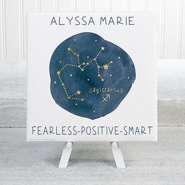 Sagittarius Zodiac Sign Art Personalized Canvas Prints - 24111