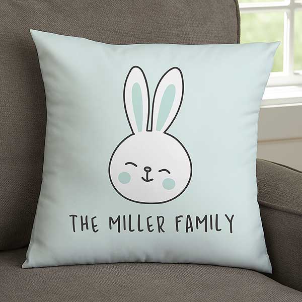 Bunny Family Personalized Throw Pillows - 24126