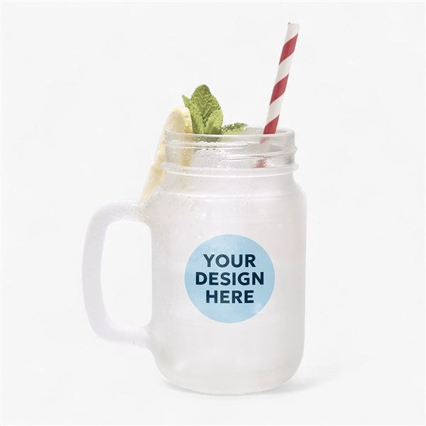 Personalized Frosted Mason Jar  - 24136