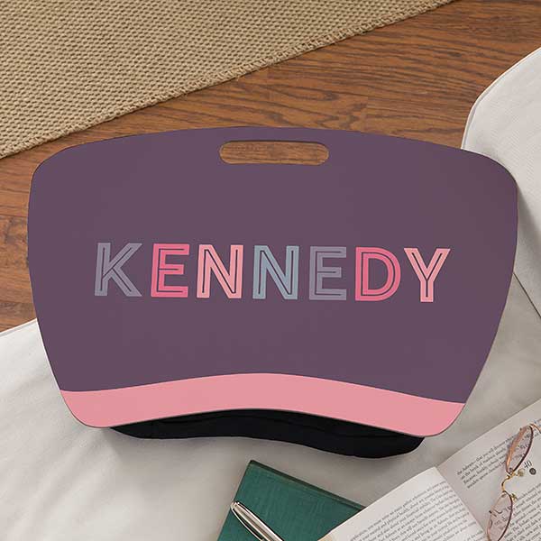 Girl's Colorful Name Personalized Lap Desk - 24138