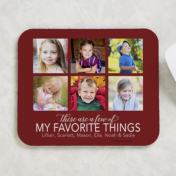 My Favorite Things Personalized Photo Mouse Pad - 24167