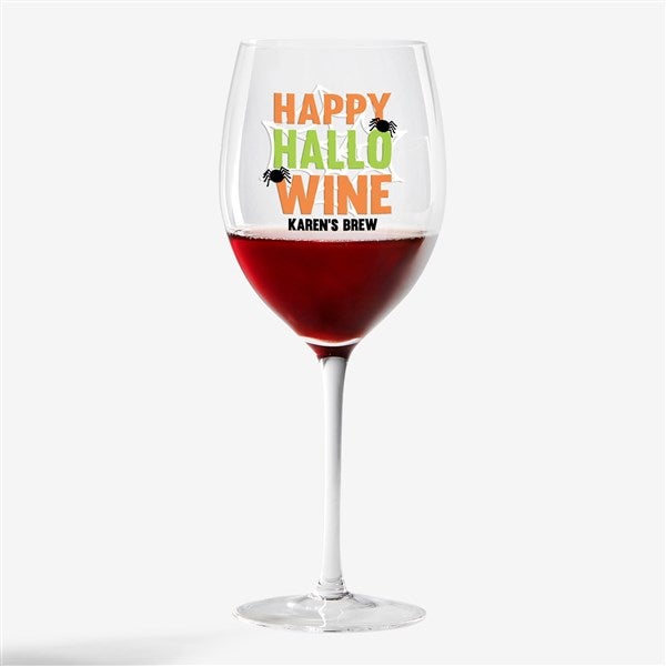 Personalized Halloween Wine Glasses - Let's Get Smashed - 24172