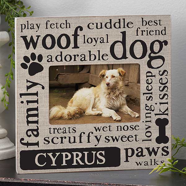 Happy Dog Personalized Dog Picture Frames - 24231