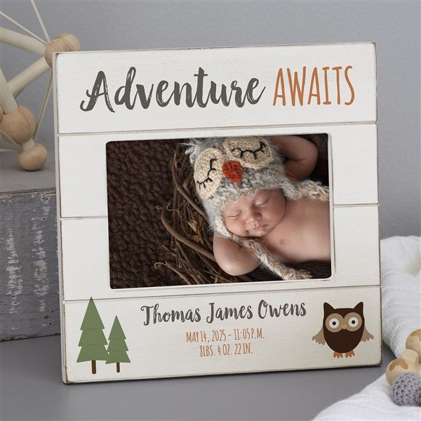 Personalized Baby Picture Frames - Woodland Baby - 24259