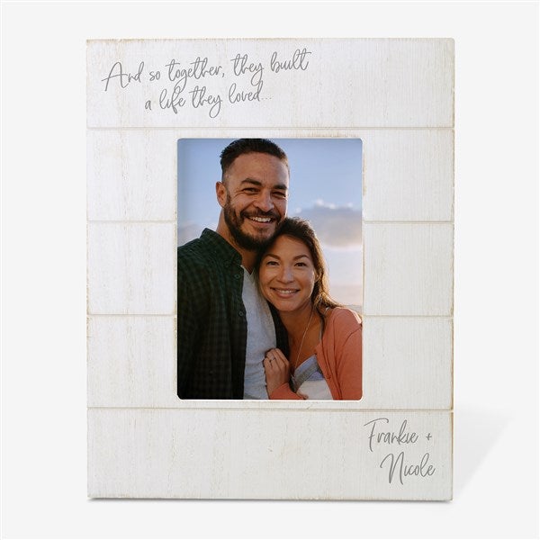 And So Together They Built a Life They Loved Personalized Picture Frame - 24261