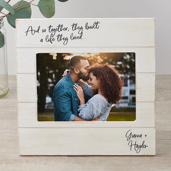 And So Together They Built a Life They Loved Personalized Picture Frame - 24261